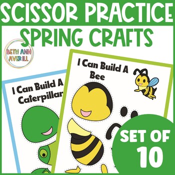 Spring Cut and Paste Spring Cutting Practice Crafts