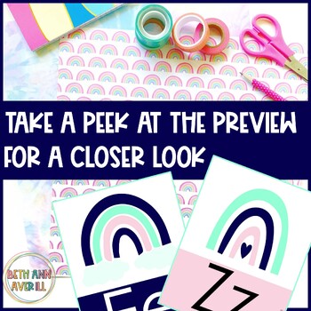 Navy Mint Alphabet Posters Classroom Decor