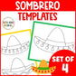 Cinco De Mayo hat craft Sombrero Template Hispanic Heritage Month Bulletin Board