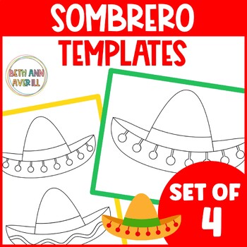 Cinco De Mayo hat craft Sombrero Template Hispanic Heritage Month Bulletin Board