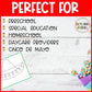 Cinco De Mayo hat craft Sombrero Template Hispanic Heritage Month Bulletin Board