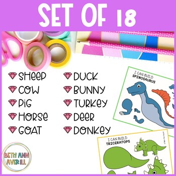 Dinosaur crafts cut and paste Activities fine motor cutting craft for preschool