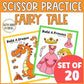 Fairytale crafts cut and paste Activities fine motor cutting craft for preschool