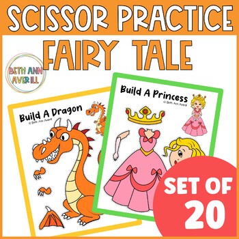 Fairytale crafts cut and paste Activities fine motor cutting craft for preschool