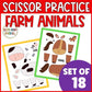 Farm Animal Cut and Paste Crafts for Preschool Fine Motor Skills