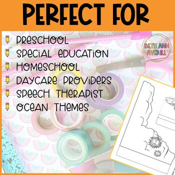 Ocean Habitat Diorama Activity Ocean Animal Theme Cut and Paste Craft