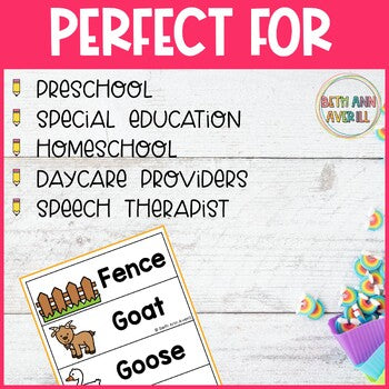 Farm Word Wall Tracing Words Worksheets