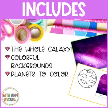 Solar System Diorama Printable Craft Activity Space Theme Project