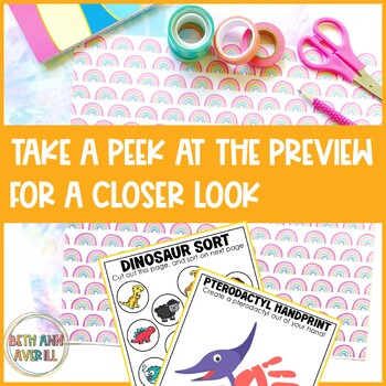 All About Dinosaur Activities Thematic Unit PBL for Fossils and Paleontologists