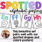 Dotted Alphabet Posters Watercolor Spotted Brights Classroom Decor