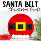 Paper Plate Santa Belt