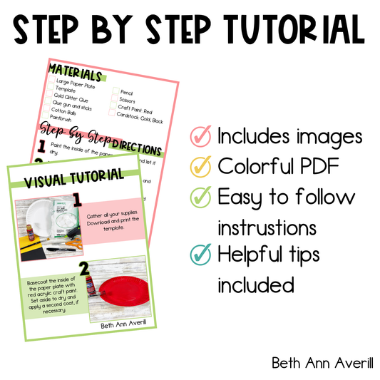 Paper Plate Santa Belt