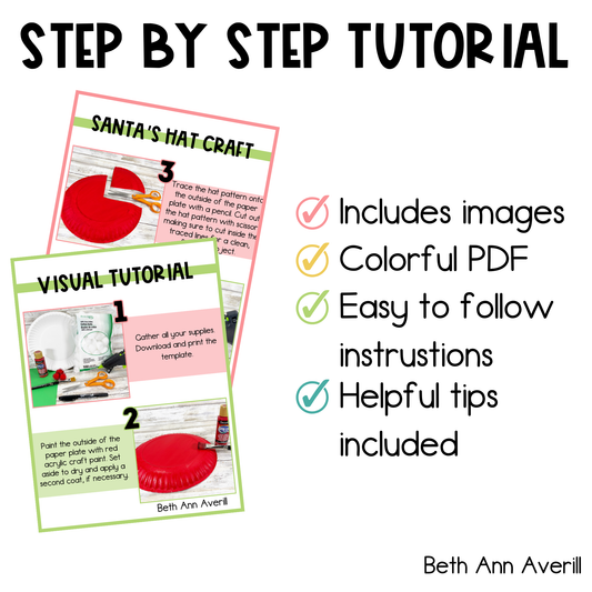 Paper Plate Santa Hat