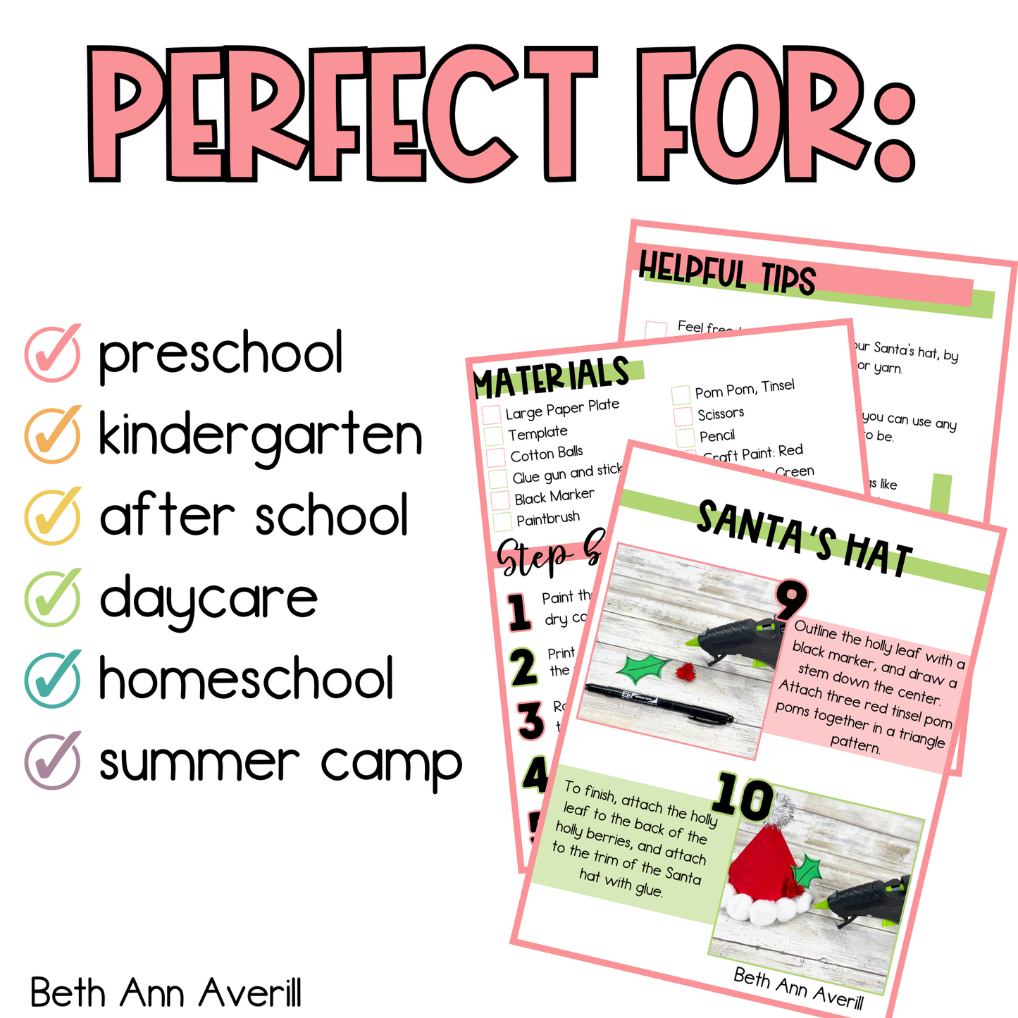 Paper Plate Santa Hat