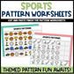 Pattern Worksheet Cut and Paste Pattern Activity Bundle